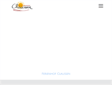 Tablet Screenshot of bauernhof-claussen.de